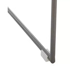 Rauchgrauer Barhocker aus Acryl mit Gestell aus Gunmetal-Eisen, rückenlehnenlos, mittelhohe Rückenlehne, 125 kg Tragkraft
