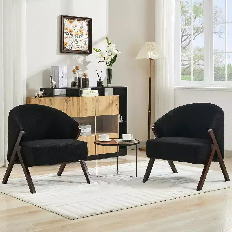 Moderner Sessel, PU-Material, bequemer Polsterlesestuhl, armloser Sofasessel, geeignet für Wohn- und Schlafzimmer