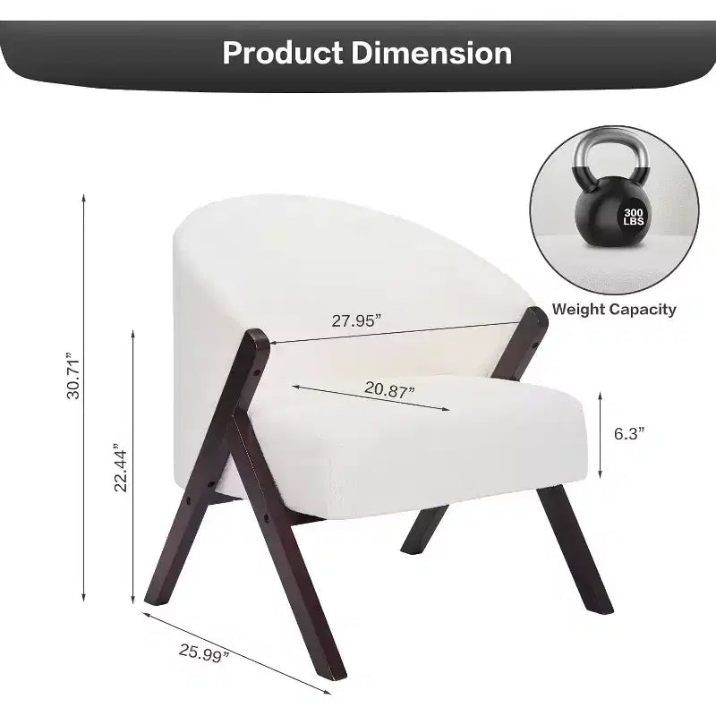 Moderner Sessel, PU-Material, bequemer Polsterlesestuhl, armloser Sofasessel, geeignet für Wohn- und Schlafzimmer