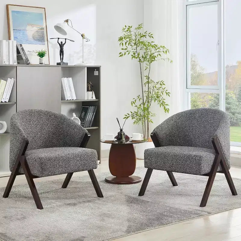 Moderner Sessel, PU-Material, bequemer Polsterlesestuhl, armloser Sofasessel, geeignet für Wohn- und Schlafzimmer