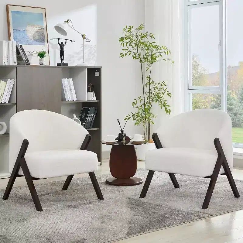 Moderner Sessel, PU-Material, bequemer Polsterlesestuhl, armloser Sofasessel, geeignet für Wohn- und Schlafzimmer