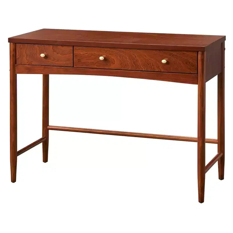 Schreibtisch mit 2 Schubladen, Kiefernholzrahmen mit MDF-Oberfläche, 106,7 cm B x 77,5 cm H, Montage durch Erwachsene