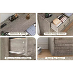 12-Schubladen-Kommode für Schlafzimmer, großer TV-Schrank, Holzkommode, für Wohnzimmer, Flur