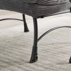 Ergonomischer Lazy Lounge Sessel mit Ottoman für Wohnzimmer & kleine Räume - Stahlrahmen & Seitentasche Lazy Sofa