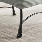 Ergonomischer Lazy Lounge Sessel mit Ottoman für Wohnzimmer & kleine Räume - Stahlrahmen & Seitentasche Lazy Sofa
