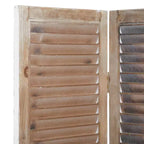 Paravent Landhausstil Holz, Creme, freistehende Trennwand für Zuhause