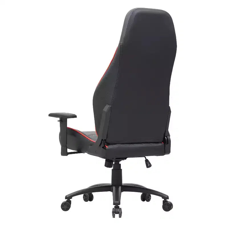 Gaming-Stuhl aus Kunstleder mit Rautensteppung, ergonomischer Rennsitz-Stil, verstellbare Rückenlehne