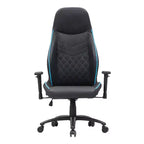 Gaming-Stuhl aus Kunstleder mit Rautensteppung, ergonomischer Rennsitz-Stil, verstellbare Rückenlehne