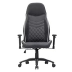 Gaming-Stuhl aus Kunstleder mit Rautensteppung, ergonomischer Rennsitz-Stil, verstellbare Rückenlehne