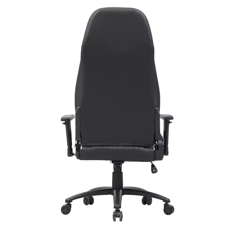 Gaming-Stuhl aus Kunstleder mit Rautensteppung, ergonomischer Rennsitz-Stil, verstellbare Rückenlehne