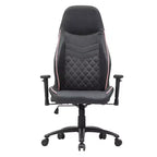 Gaming-Stuhl aus Kunstleder mit Rautensteppung, ergonomischer Rennsitz-Stil, verstellbare Rückenlehne