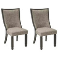 Signature Design by Ashley Tyler Creek Urban Farmhouse Upholstered Dining Chair, Set of 2, Grayish Brown