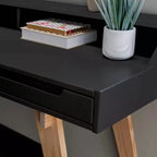 2-Schubladen Moderner Schreibtisch, Klare Linien, Home Office & Arbeitszimmer, Montage durch Erwachsene erforderlich