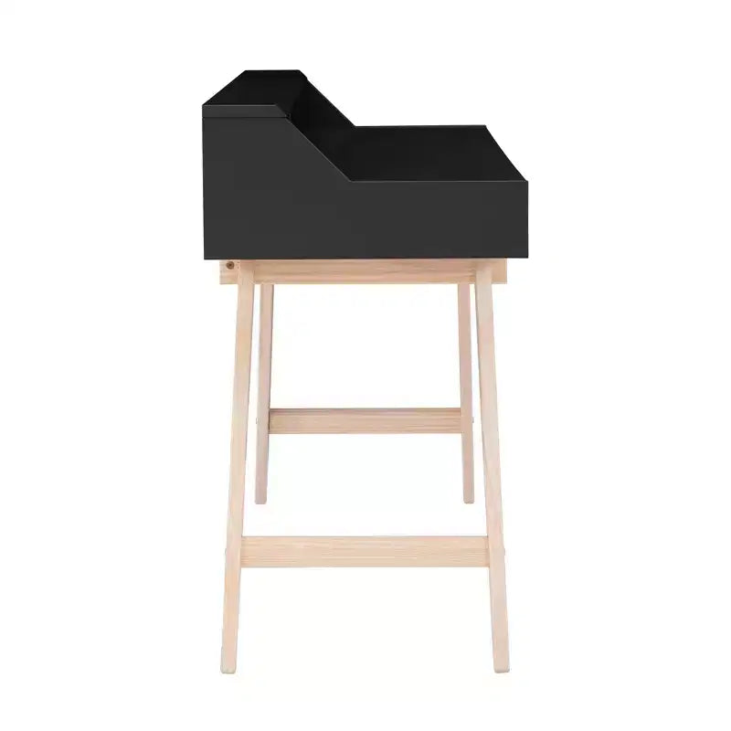 2-Schubladen Moderner Schreibtisch, Klare Linien, Home Office & Arbeitszimmer, Montage durch Erwachsene erforderlich