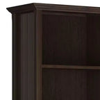 218 cm hohes 5-Regal-Bücherregal, klassischer Holzstil, Stauraum für Wohnzimmer und Heimbüro