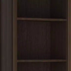 218 cm hohes 5-Regal-Bücherregal, klassischer Holzstil, Stauraum für Wohnzimmer und Heimbüro