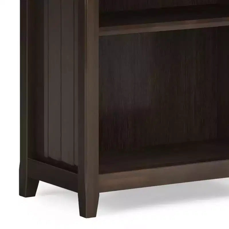 218 cm hohes 5-Regal-Bücherregal, klassischer Holzstil, Stauraum für Wohnzimmer und Heimbüro