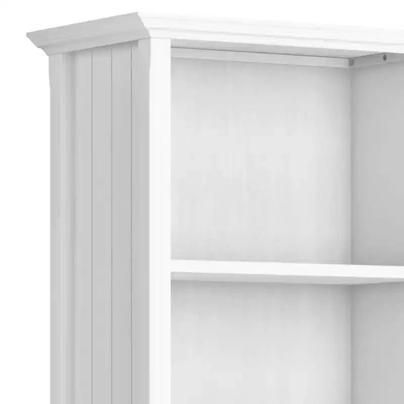 218 cm hohes 5-Regal-Bücherregal, klassischer Holzstil, Stauraum für Wohnzimmer und Heimbüro