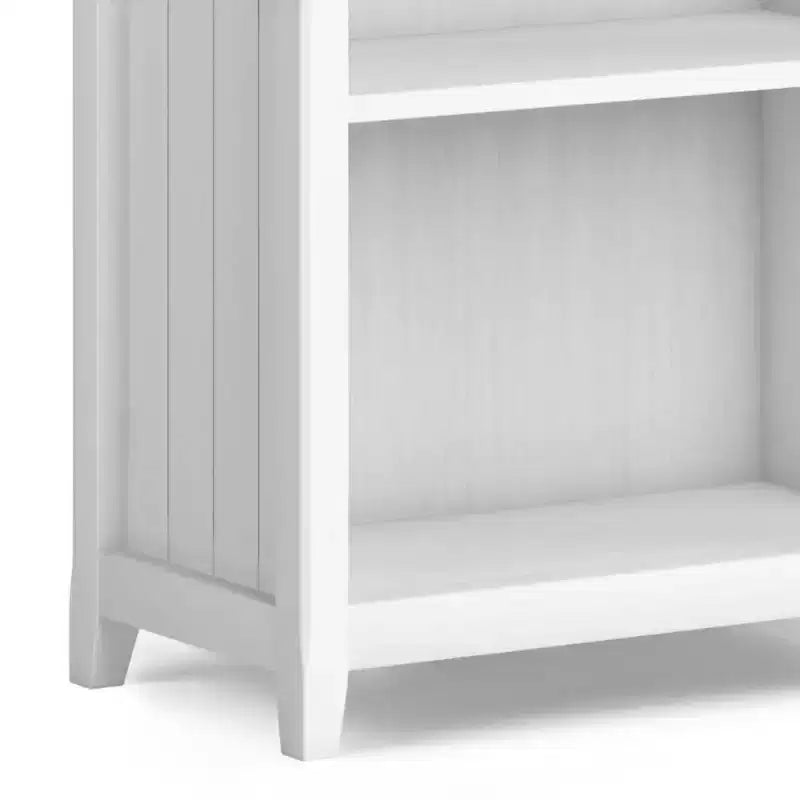 218 cm hohes 5-Regal-Bücherregal, klassischer Holzstil, Stauraum für Wohnzimmer und Heimbüro